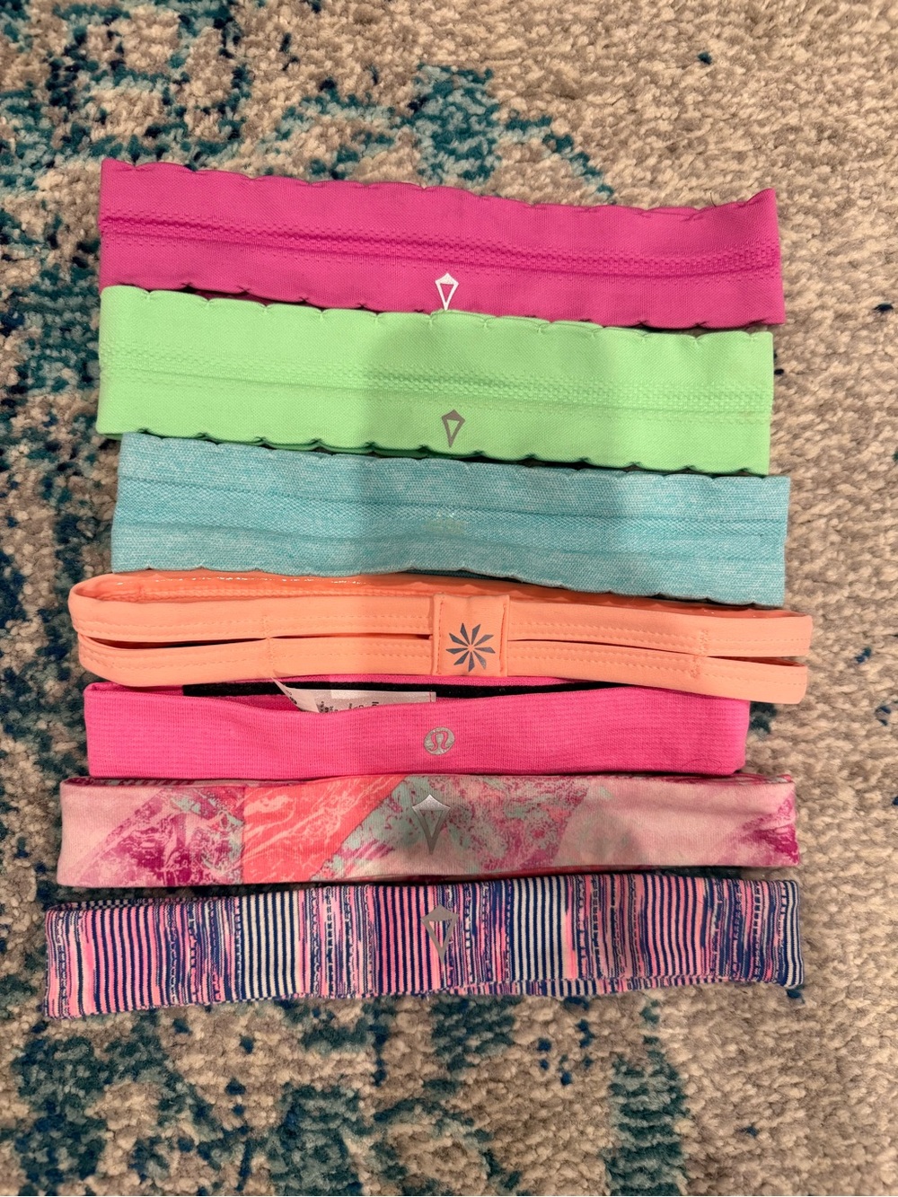ALL BUT ONE NEVER WORN.
BUNDLE of Lululemon, Ivivva, Athleta Colorful headbands